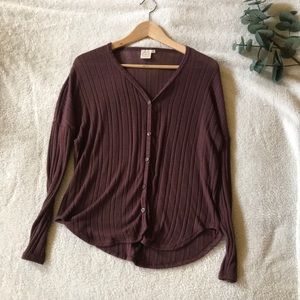 ‘Live in the Moment’ Mauve Knitted Sweater